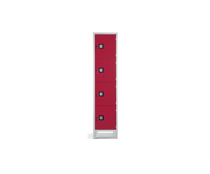Armadio casellario a 4 vani monoblocco verniciato cm. 42x50x180h