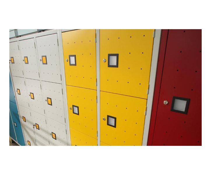 Armadio casellario a 4 vani monoblocco verniciato cm. 42x50x180h