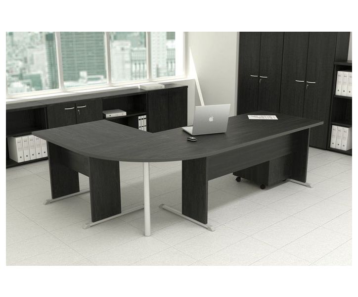 Mobile per ufficio con ante battenti in melaminico e serratura cm. 80x35x120h