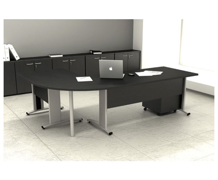 Mobile per ufficio con ante battenti in melaminico e serratura cm. 80x35x120h
