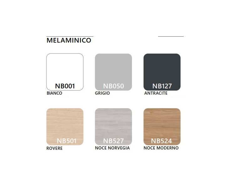 Armadio in melaminico per ufficio operativo cm. 90x33,7x232,8h
