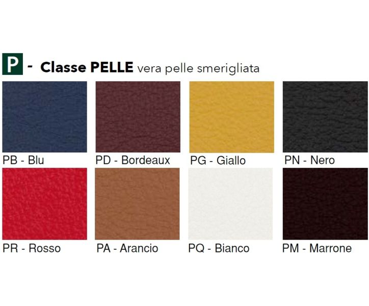 Divano ergonomico ufficio a due posti in vera pelle