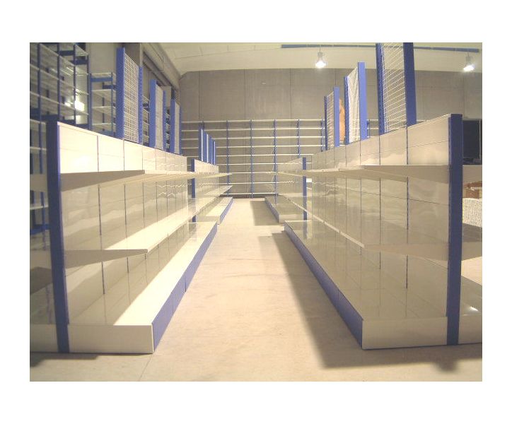 Modulo aggiuntivo scaffalatura verniciata di cm. 100x50x140h