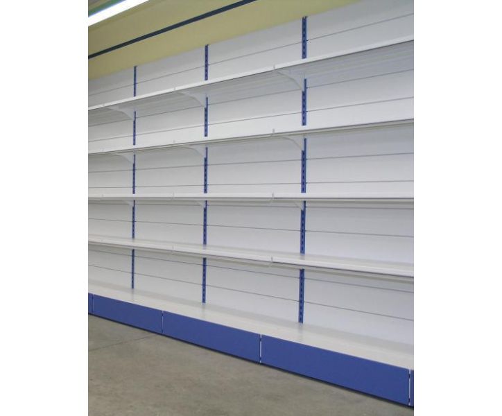 Modulo aggiuntivo per scaffale metallico a piani con mensole di cm. 100x50x300h