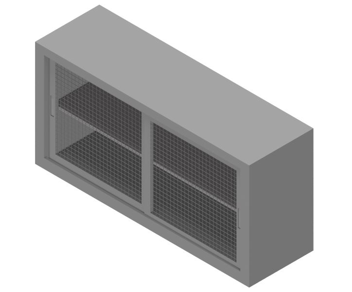 Sopralzo per armadio da archivio ufficio con ante in rete di metallo verniciato cm. 150x45x85H