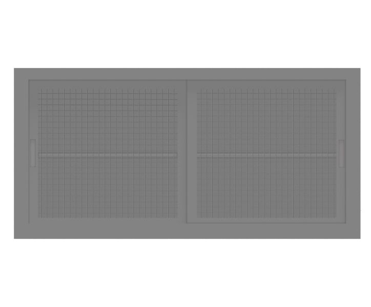 Sopralzo per armadio da archivio ufficio con ante in rete di metallo verniciato cm. 150x45x85H