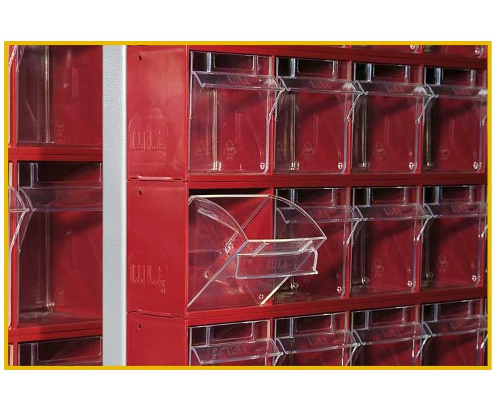 Armadio metallico ad estrazione verticale con 426 cassetti estraibili cm. 110x74,5x212,5h