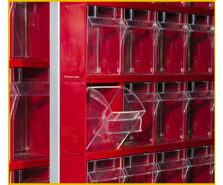 Armadio metallico ad estrazione verticale con 426 cassetti estraibili cm. 110x74,5x212,5h