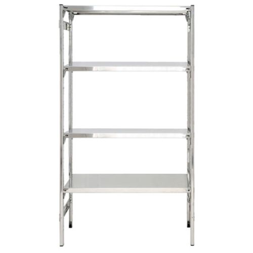 Scaffale lineare in acciaio inox per ristoranti e cucine cm. 80x40x180h