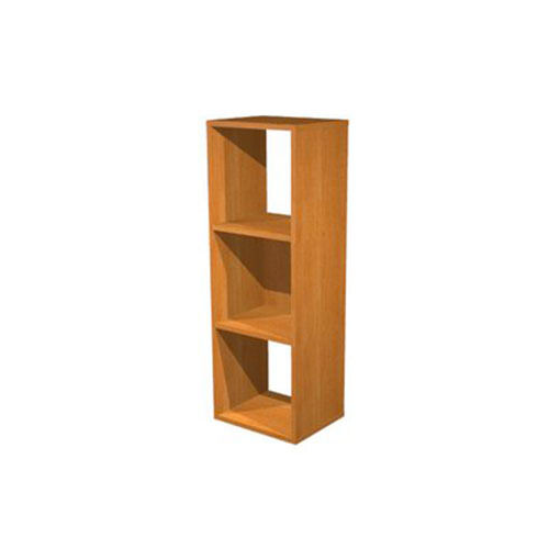 Libreria a giorno in melaminico sovrapponibile a 3 caselle cm. 35,9x29,2x103,9h