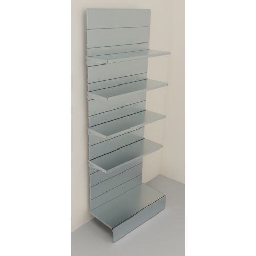 Modulo aggiuntivo scaffalatura metallica zincata per negozi di cm. 100x40x250h