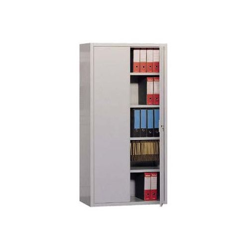 Armadio metallico per archiviazione ad ante battenti con chiusura cm. 120x45x200h