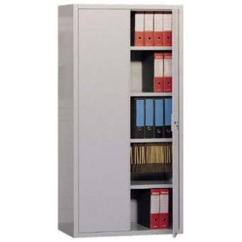 Armadio ad ante battenti per archiviazione con 4 ripiani regolabili rinforzati cm. 120x60x200H