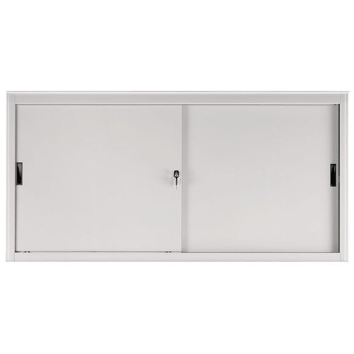 Sopralzo per armadio da ufficio colore grigio ad ante scorrevoli cm. 120x45x85H