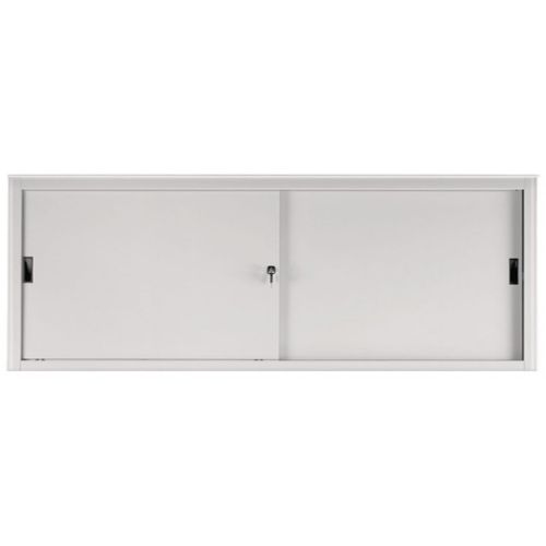 Sopralzo per armadio ad ante scorrevoli da ufficio di colore grigio cm. 180x45x85h