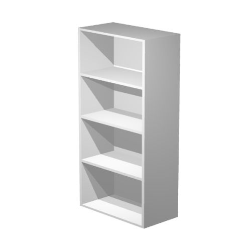 Libreria mobile per ufficio con piani regolabili in legno cm. 80x41x156,8h