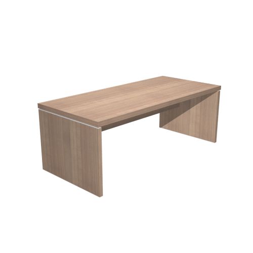 Scrivania direzionale da ufficio in legno verniciato cm. 180/210x90x74h 