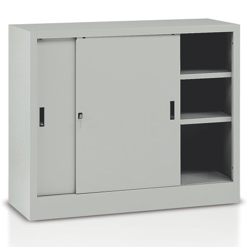 Armadio metallico a porte scorrevoli da ufficio per archiviazione faldoni cm. 150x45x116h