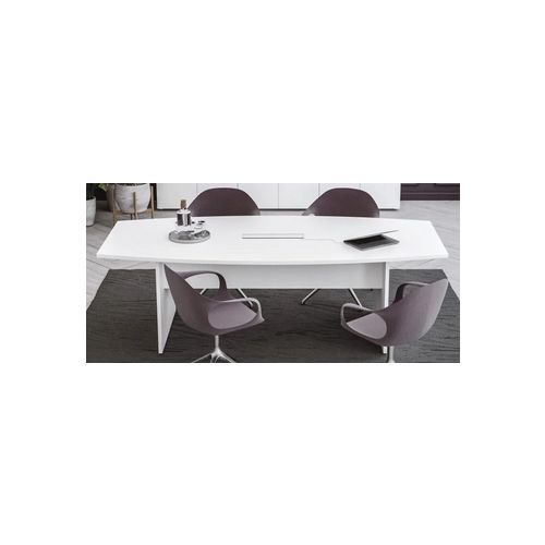 Tavolo direzionale in melaminico per 8 persone cm. 240x90/110x74h