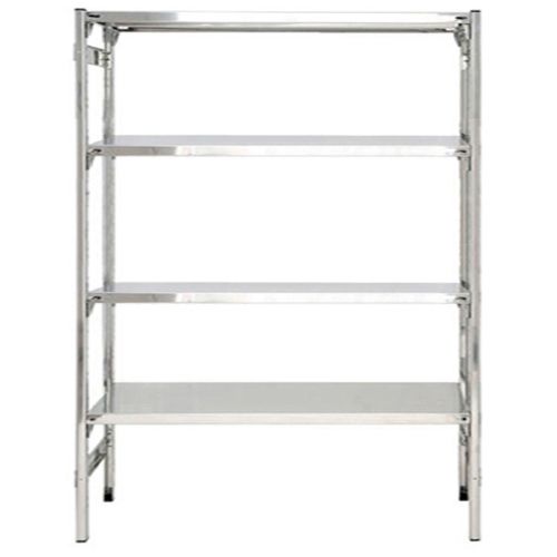 Scaffalatura a piani inox per cucine ristoranti cm. 140x50x200h