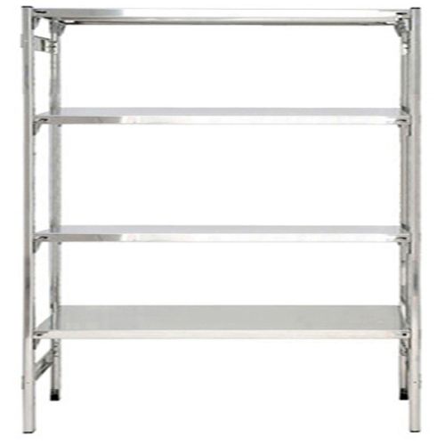 Scaffale acciaio inox lineare per alimenti freschi da conservare cm. 180x60x200h