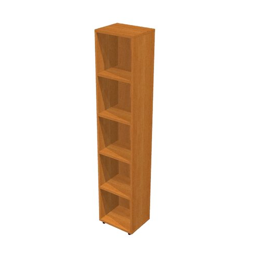 Libreria di legno per ufficio con piani regolabili in altezza cm. 40x32x196h 