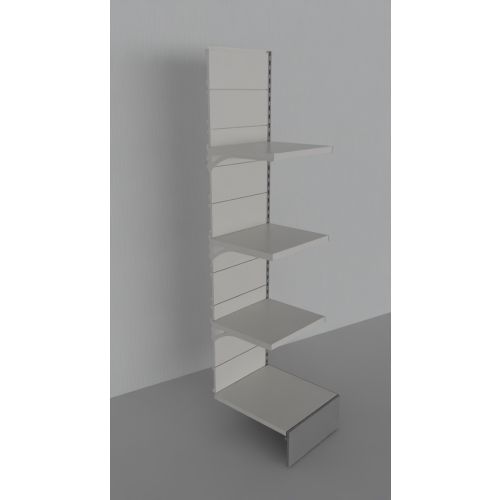 Modulo aggiuntivo scaffalatura verniciata per negozi di cm. 45x40x200h