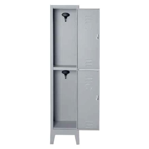 Armadio sovrapposto multispogliatoio in metallo a 2 posti cm. 36x33x180h