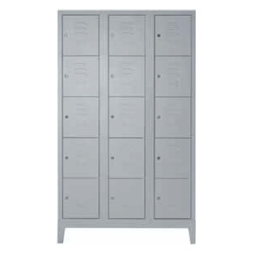 Armadio casellario in metallo a 15 vani da ufficio cm. 98x38/50x180h