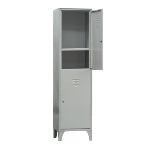 Armadietto multispogliatoio per scuole a 2 vani sovrapposti cm. 50x50x195h