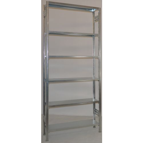 Scaffalatura in metallo da magazzino Zincata cm. 100x30x300h