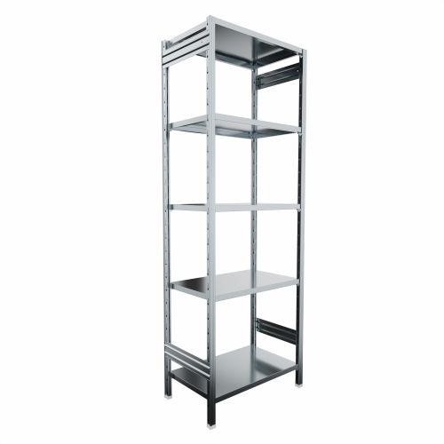 SCAFFALATURA in metallo da magazzino Zincata cm. 80x50x242h