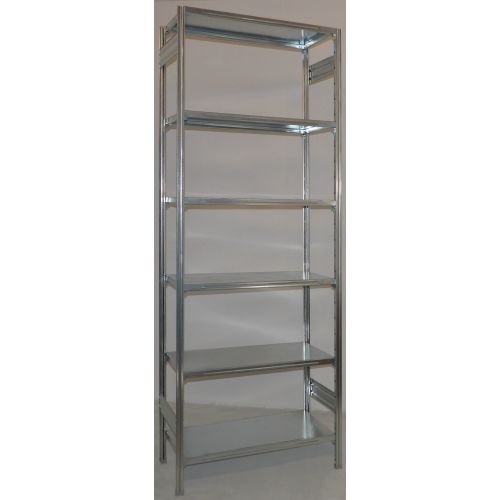 SCAFFALATURA da magazzino Zincata cm. 80x50x300h