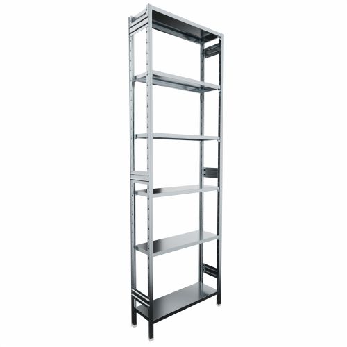 SCAFFALATURA metallica da magazzino Zincata cm. 91x30x300h