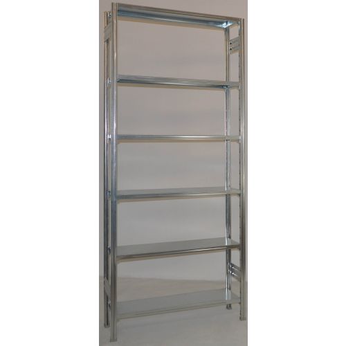 SCAFFALATURA metallica da magazzino Zincata cm. 91x30x300h