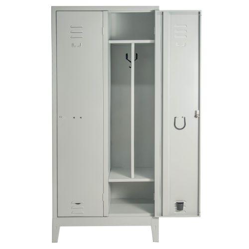 Armadio spogliatoio con tramezza sporco/pulito a 2 posti cm. 77/97x38x180h