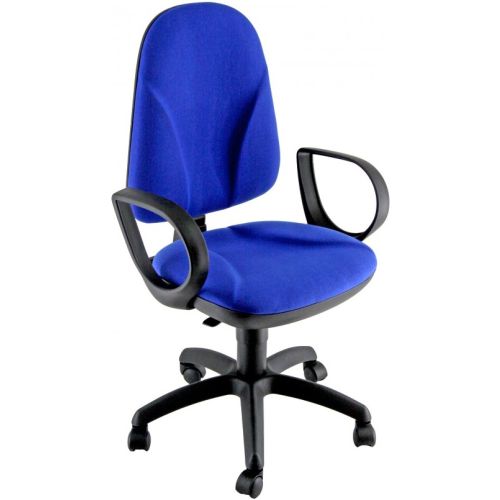 Poltroncina ergonomica certificata con braccioli da ufficio operativo